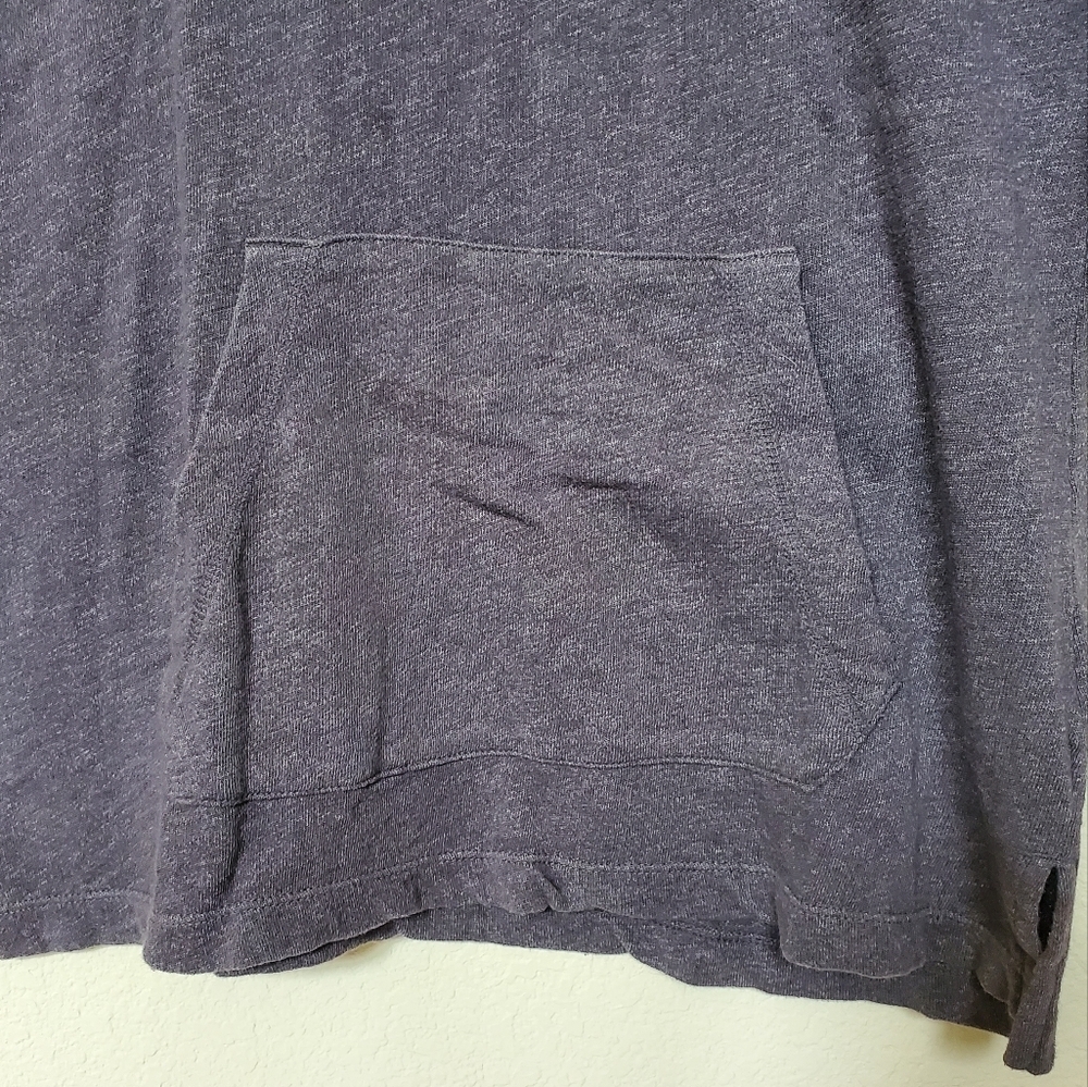 James Perse Tunic Top Kangaroo Pocket Lightweight Sweatshirt.  Size 3 (Large) - Picture 3 of 6